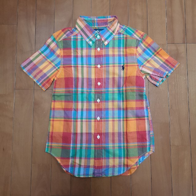 POLO RALPH LAUREN(ポロラルフローレン)のラルフローレン　半袖　シャツ　8T 130センチ　美品 キッズ/ベビー/マタニティのキッズ服男の子用(90cm~)(ブラウス)の商品写真