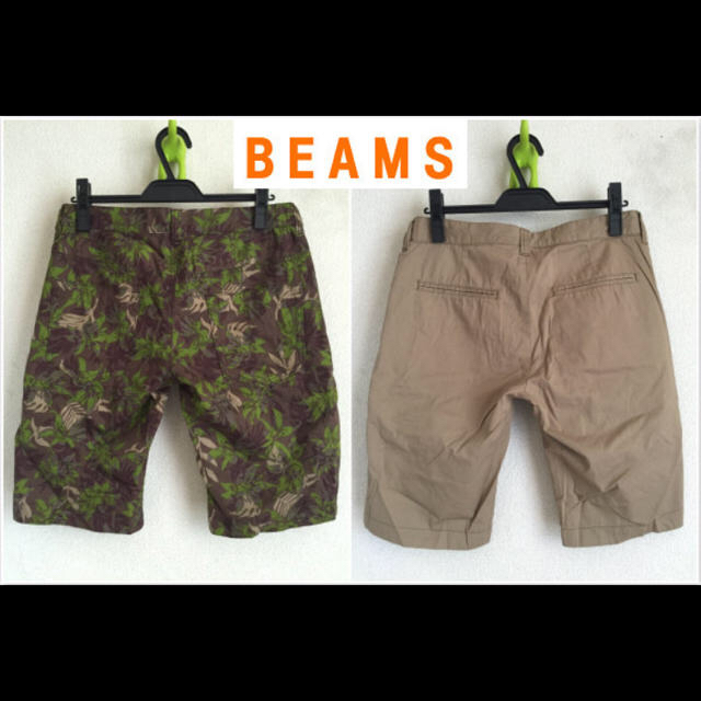 BEAMS(ビームス)のビームス★ BEAMS メンズリバーシブルショートパンツ★ベージュM メンズのパンツ(ショートパンツ)の商品写真