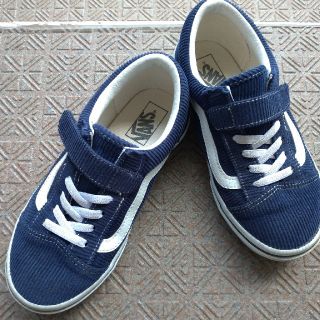 ヴァンズ(VANS)のVANSオールドスクールコーデュロイ21センチネイビー(スニーカー)