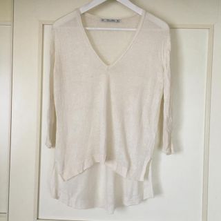 ザラ(ZARA)のZARA リネンニットTOP(ニット/セーター)