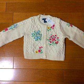 ベビーギャップ(babyGAP)の花柄カーディガン80(カーディガン/ボレロ)