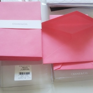 伊東屋で購入☆高品質な封筒☆GRANE&Co封筒 17枚＋2枚 高級 ピンク(その他)