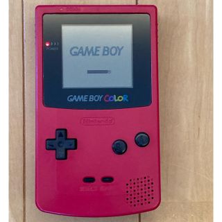 ゲームボーイ(ゲームボーイ)の★GAME BOY COLOR★（中古）ゲームボーイカラー　本体　ピンク(携帯用ゲーム機本体)