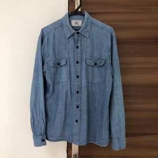 ダブルアールエル(RRL)の RRL シャンブレーシャツ　Mサイズ(シャツ)