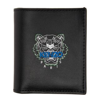 KENZO ケンゾー タイガーフェイス 折り財布 ブラック