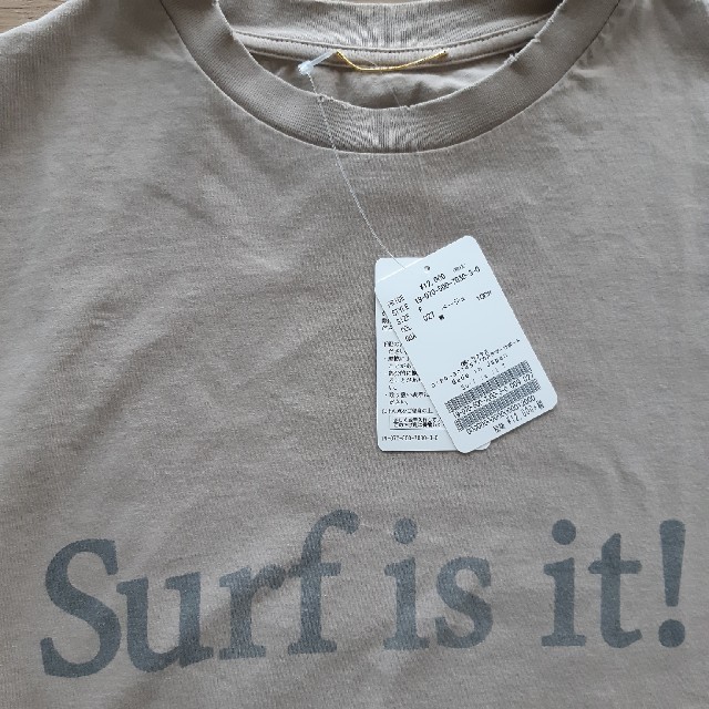 DEUXIEME CLASSE(ドゥーズィエムクラス)の週末限定値下げ新品タグ付ドゥーズィエムクラス Surf is it Tシャツ レディースのトップス(Tシャツ(半袖/袖なし))の商品写真