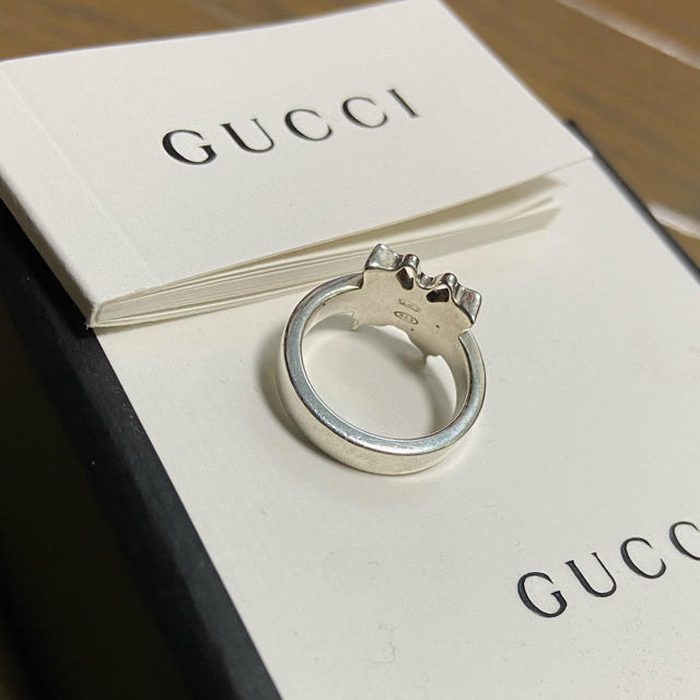 Gucci(グッチ)のGUCCI リング　グッチ　指輪　バタフライ　蝶々　7号　美品 レディースのアクセサリー(リング(指輪))の商品写真