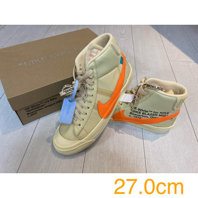 Off-White NIKE THE10 BLAZER MID 27.0 新入荷
