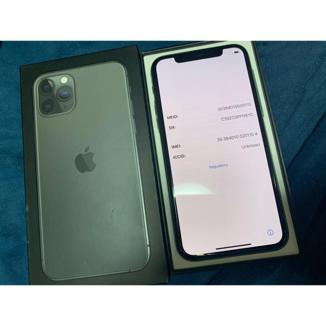 iPhone(アイフォーン)の【バッテリー100%】国内版SIMフリーiPhone 11 Pro 512GB スマホ/家電/カメラのスマートフォン/携帯電話(スマートフォン本体)の商品写真