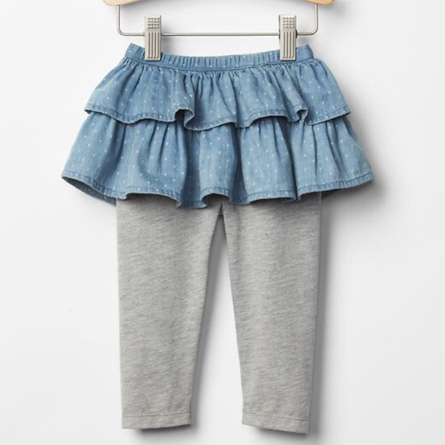 babyGAP(ベビーギャップ)のスプリングニット90×スカッツ90 キッズ/ベビー/マタニティのキッズ服女の子用(90cm~)(ニット)の商品写真