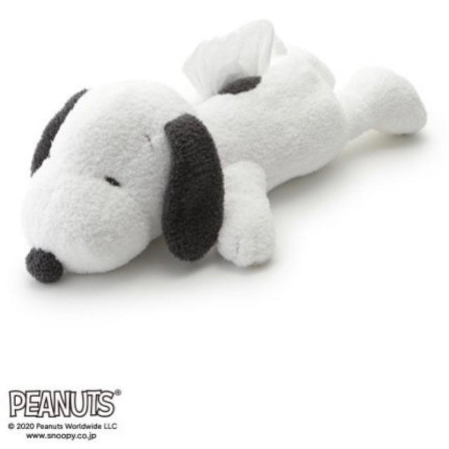 gelato pique(ジェラートピケ)の新品未開封 ジェラートピケ SNOOPY SLEEP ティッシュケース インテリア/住まい/日用品のインテリア小物(ティッシュボックス)の商品写真