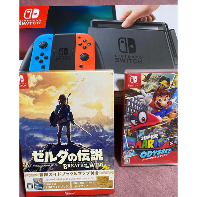 Nintendo Switch 本体 マリオオデッセイセット マリオカートライブ