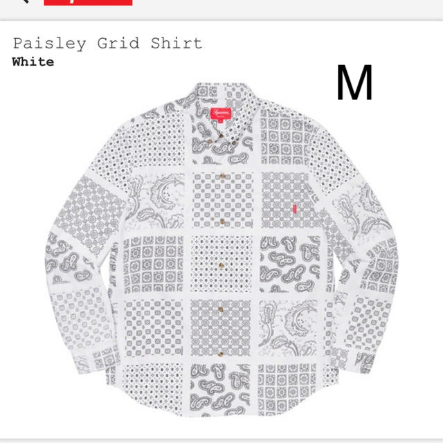 【M】Paisley Grid Shirt
