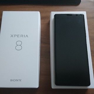 Xperia 8 ブラック 64 GB ymobile ほぼ新品