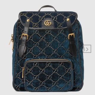 グッチ(Gucci)のGGベルベット スモールバックパック(バッグパック/リュック)