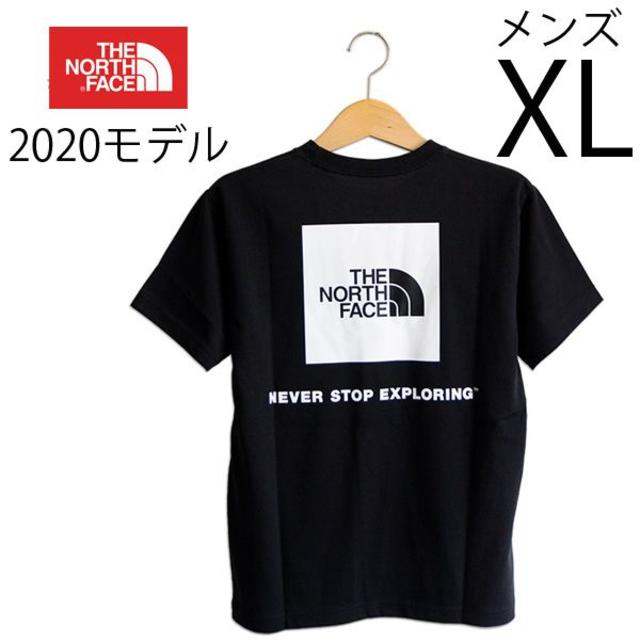 新品 XL ノースフェイス ショートスリーブ スクエアー ロゴ Tシャツ 黒