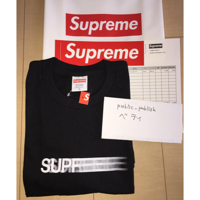 新品 supreme motion logo tee M Tシャツモーションロゴ