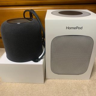 アップル(Apple)のApple HomePod ホームポッド　スペースグレー(スピーカー)