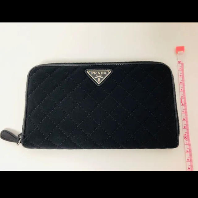 最終値下げ中】新品 プラダ PRADA 正規品 長財布 キルト 布素材 - 財布