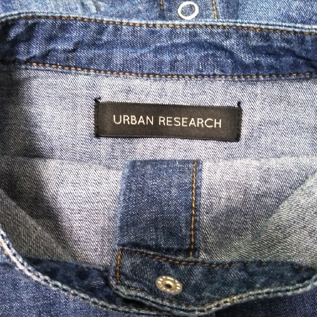 URBAN RESEARCH(アーバンリサーチ)のアーバンリサーチ　デニム オーバーシャツ ワンピース レディースのワンピース(ロングワンピース/マキシワンピース)の商品写真
