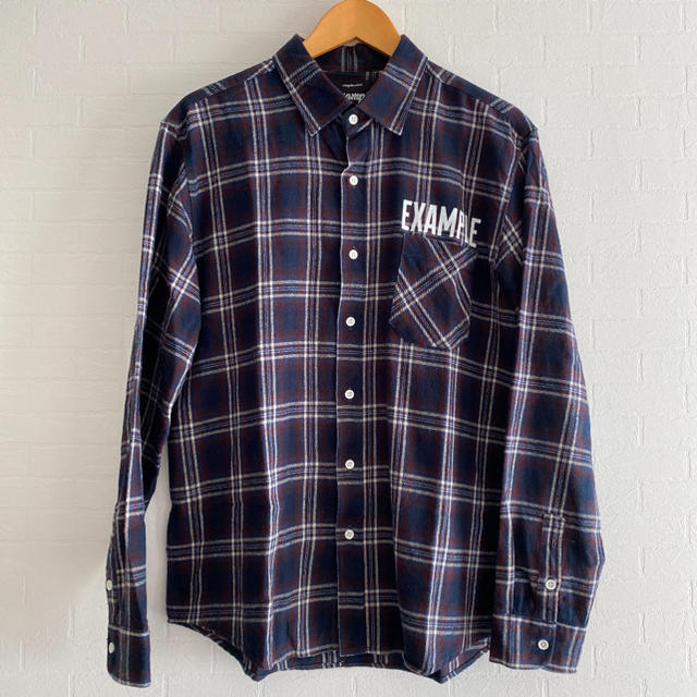 EXAMPLE PLAID SHIRT / NAVY x RED