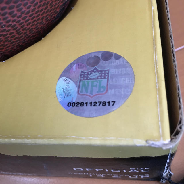 wilson(ウィルソン)のNFL ALL PRO Wilson official ball フットボール スポーツ/アウトドアのスポーツ/アウトドア その他(アメリカンフットボール)の商品写真