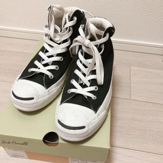 コンバース(CONVERSE)のconverse ジャックパーセル 25cm 黒(スニーカー)