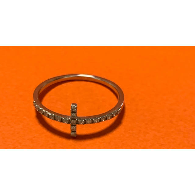 ete(エテ)の【美品】ete  pt900 ダイヤモンド クロスリング レディースのアクセサリー(リング(指輪))の商品写真
