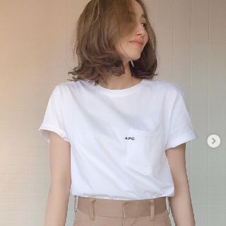 アーペーセー(A.P.C)のa.p.c.　ロゴTシャツ　XS(Tシャツ/カットソー(半袖/袖なし))