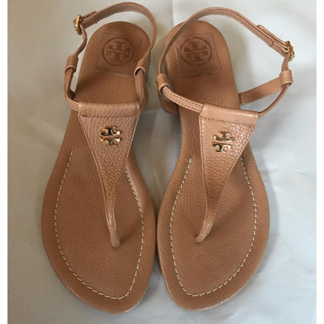 トリーバーチ TORY BURCH トングサンダル ストラップ フラットサンダル ラフィア ロゴ ブラック 147406 0004 006