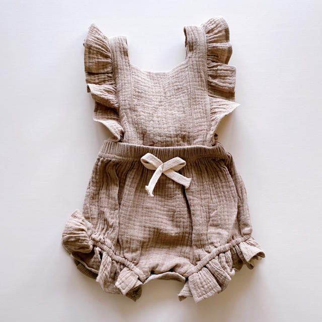 Caramel baby&child (キャラメルベビー&チャイルド)のエプロンロンパース キッズ/ベビー/マタニティのベビー服(~85cm)(ロンパース)の商品写真
