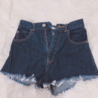 アズールバイマウジー(AZUL by moussy)のデニム ショートパンツ ハイウエスト ハイウエストパンツ パンツ デニムパンツ(ショートパンツ)