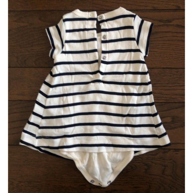 PETIT BATEAU(プチバトー)の【美品】プチバトー　ワンピース　3m 60サイズ  女の子夏用　ロンパース キッズ/ベビー/マタニティのベビー服(~85cm)(ワンピース)の商品写真