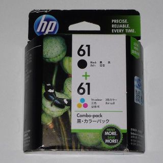 ヒューレットパッカード(HP)の【送料込み】hp61黒・カラーパックCR311AA【期限2018年12月】(PC周辺機器)