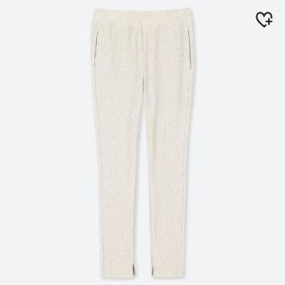 ユニクロ(UNIQLO)の【梅さま専用】リブレギンスパンツ　S(ナチュラル)(レギンス/スパッツ)