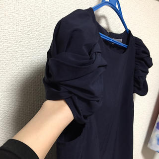 アネモネ(Ane Mone)の袖かわいい♡ネイビー♡カットソー(カットソー(半袖/袖なし))