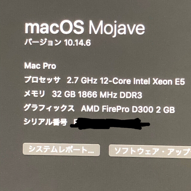 Apple(アップル)のApple Mac Pro 2013 12C 32GB/新品 SSD 2TB スマホ/家電/カメラのPC/タブレット(デスクトップ型PC)の商品写真