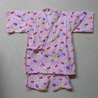 甚平 キッズ 女の子 浴衣 110cm ピンク(甚平/浴衣)