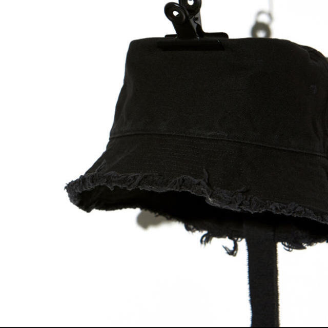 PEACEMINUSONE CANVAS BUCKET HAT #1 BLACK