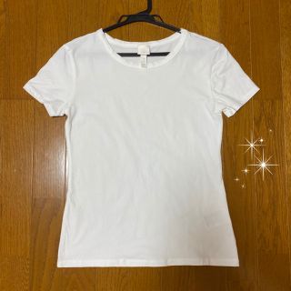 エイチアンドエム(H&M)の【美品】H&M 白Tシャツ(Tシャツ(半袖/袖なし))