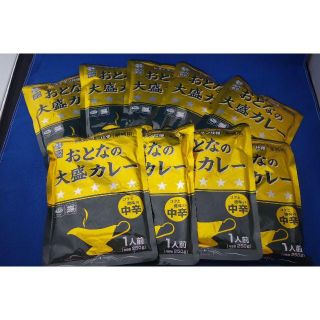 レトルト食品　非常食　レストラン仕様おとなの大盛カレー中辛9袋(レトルト食品)