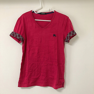 バーバリーブラックレーベル(BURBERRY BLACK LABEL)のBURBERRY BLACK LABEL 半袖TシャツSIZE1 濃ピンク(Tシャツ/カットソー(半袖/袖なし))
