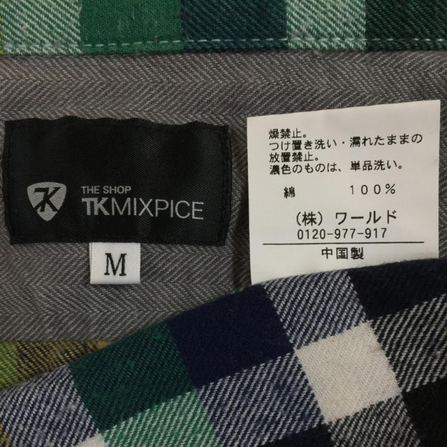 THE SHOP TK(ザショップティーケー)のTHE SHOP TK MIXPICE チェックシャツ メンズ M メンズのトップス(シャツ)の商品写真