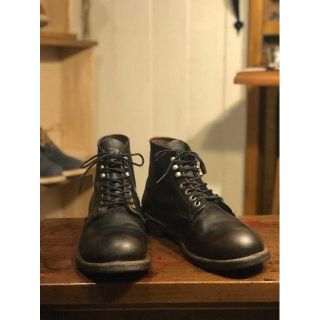 レッドウィング(REDWING)の70～80's◆茶芯◆プリント羽タグ◆REDWING 9D(ブーツ)