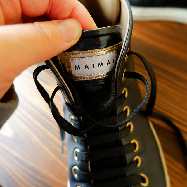 【お値下げ】プレーンハイカットスニーカー　　　　　　　　【MAIMAI】マイマイ レディースの靴/シューズ(スニーカー)の商品写真