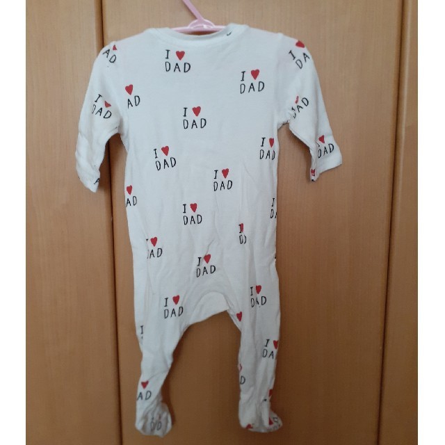 H&M(エイチアンドエム)のH&M baby コットンロンパース キッズ/ベビー/マタニティのベビー服(~85cm)(ロンパース)の商品写真