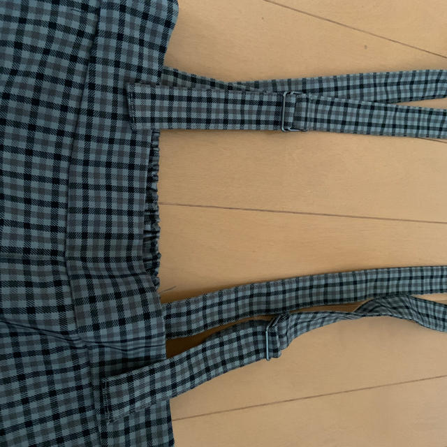 GU(ジーユー)のギンガムチェックサス付きパンツ レディースのパンツ(サロペット/オーバーオール)の商品写真