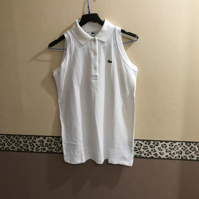 LACOSTE(ラコステ)のラコステ　ノースリーブポロシャツ　新品 レディースのトップス(ポロシャツ)の商品写真