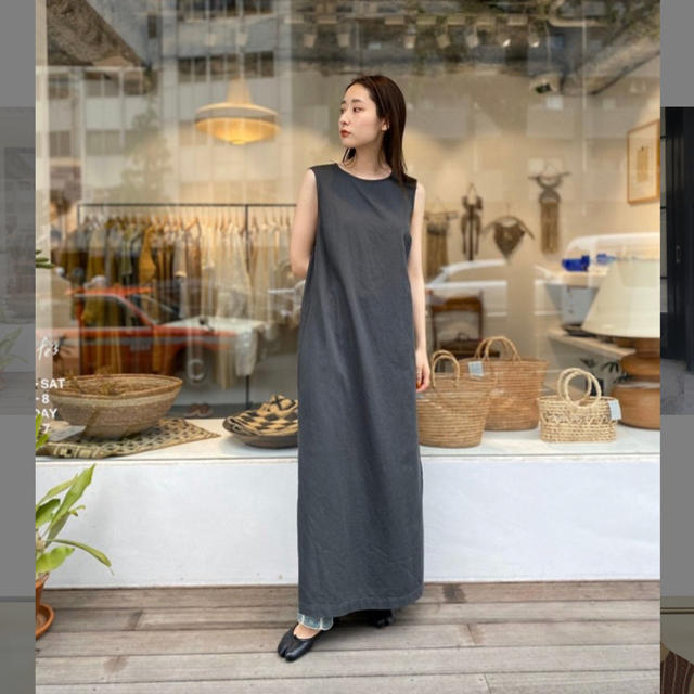 TODAYFUL(トゥデイフル)のTODAYFUL☆ Dobbystripe Slit Dress レディースのワンピース(ロングワンピース/マキシワンピース)の商品写真