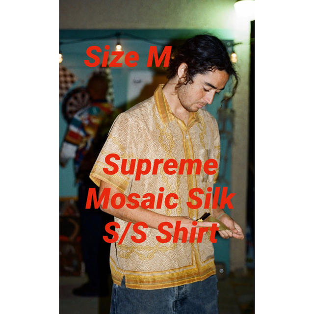 supreme Mosaic Silk S/S Shirt サイズM 1